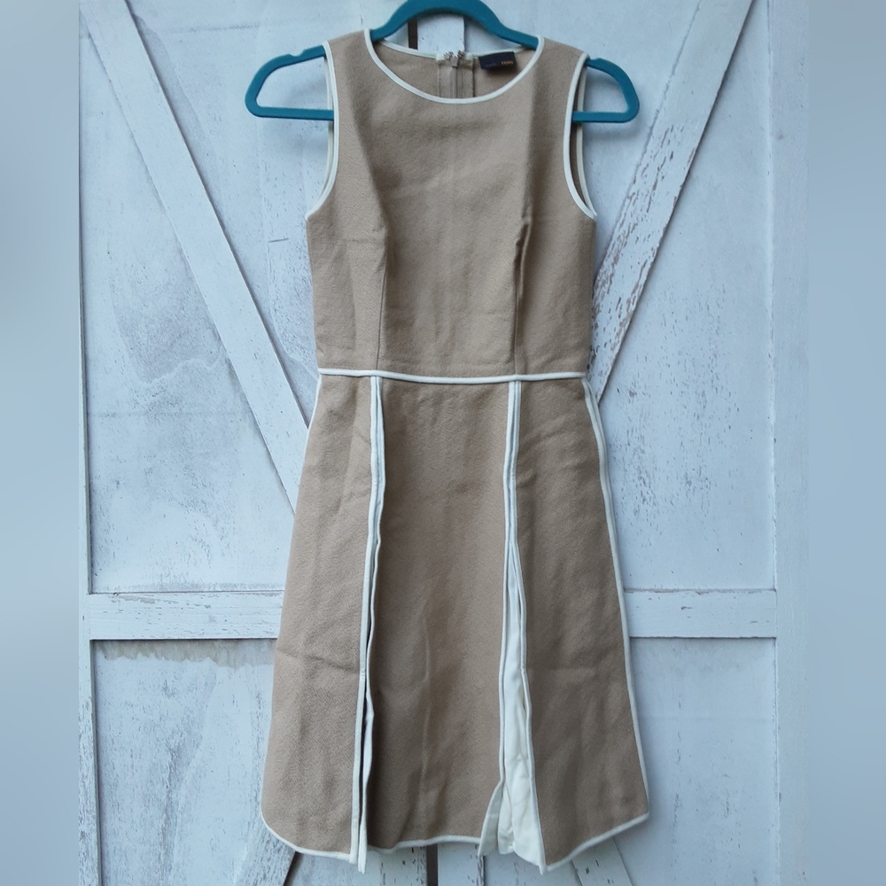 Fendi Tan 60s Mod shift Dress size 38.